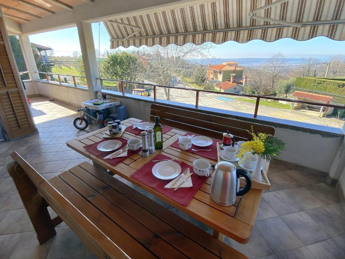 Sea View Istrian Countryside Apartment - Rota Dragonja Eksteriør billede